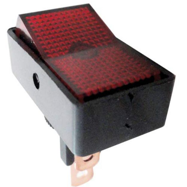 Picture of ROCKER ON/OFF ILLUM SWITCH RED 12.5MM